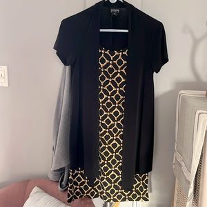 EnFocus Studio Black and Gold Dress. Size 6.